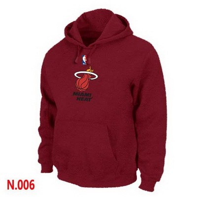 Men's Miami Heat Red Printed Pullover Hoodie