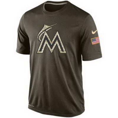 Men's Miami Marlins Printed T Shirt 10592