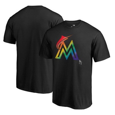 Men's Miami Marlins Printed T Shirt 10720