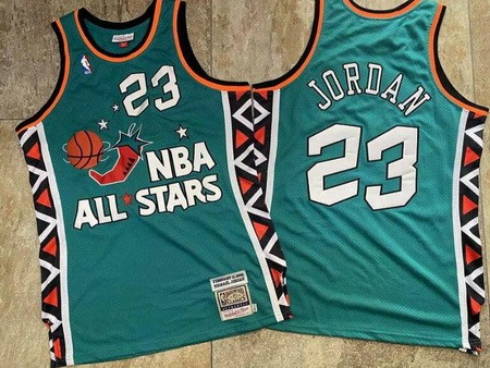 Men's Michael Jordan #23 Blue 1996 All Star Authentic Jersey