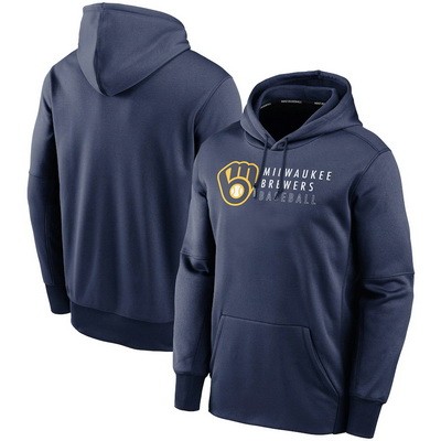 Men's Milwaukee Brewers Printed Pullover Hoodie 112148