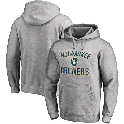 Men's Milwaukee Brewers Printed Pullover Hoodie 112162