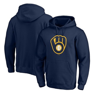 Men's Milwaukee Brewers Printed Pullover Hoodie 112512
