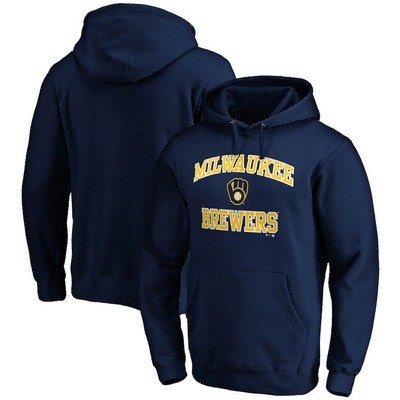 Men's Milwaukee Brewers Printed Pullover Hoodie 112727