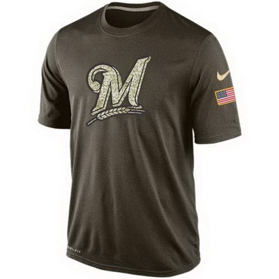 Men's Milwaukee Brewers Printed T Shirt 10594