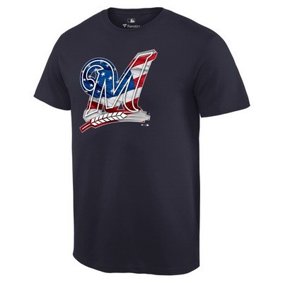Men's Milwaukee Brewers Printed T Shirt 14330