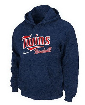 Men's Minnesota Twins Navy Blue Printed Pullover Hoodie