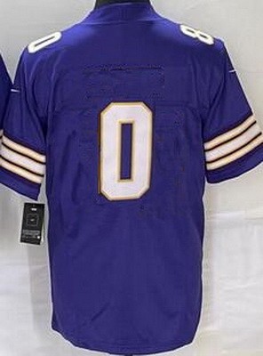 Men's Minnesota Vikings #0 Ivan Pace Jr Limited Purle Classic Vapor Jersey