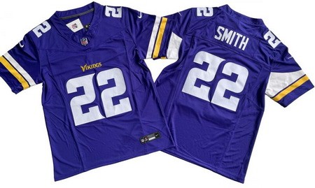Men's Minnesota Vikings #22 Harrison Smith Limited Purple FUSE Vapor Jersey