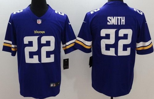 Men's Minnesota Vikings #22 Harrison Smith Limited Purple Vapor Untouchable Jersey