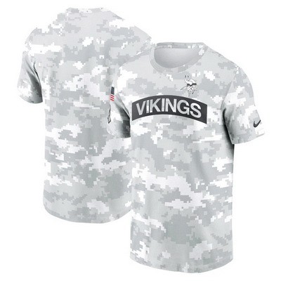 Men's Minnesota Vikings Arctic Camo 2024 Salute To Service Performance T Shirt