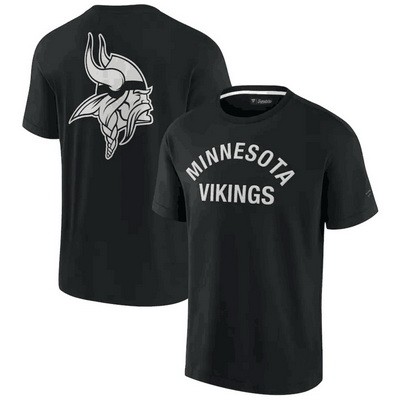 Men's Minnesota Vikings Black Super Soft Short Sleeve T Shirt