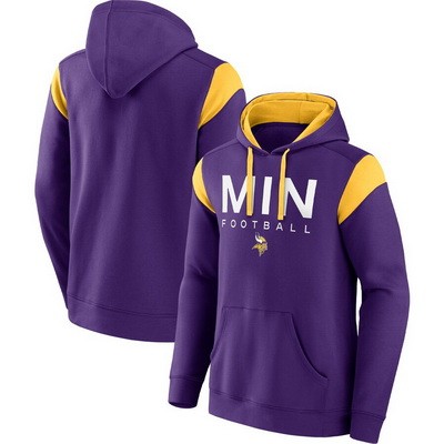 Men's Minnesota Vikings Purple Call The Shot Pullover Hoodie