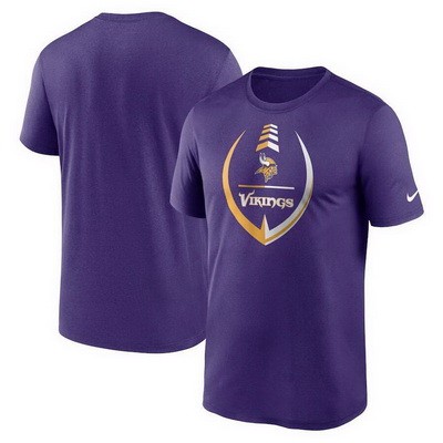 Men's Minnesota Vikings Purple Icon Legend Performance T Shirt