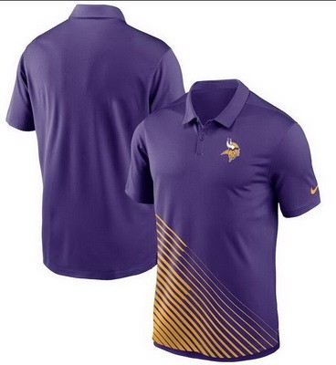Men's Minnesota Vikings Purple Vapor Performance Polo