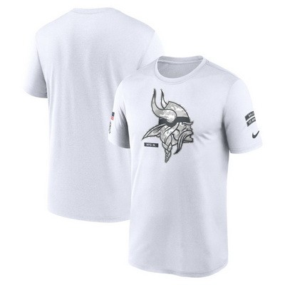 Men's Minnesota Vikings White 2024 Salute To Service Legend Performance T Shirt