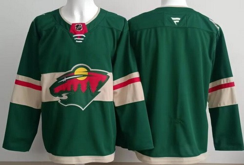 Men's Minnesota Wild Blank Green Authentic Jersey