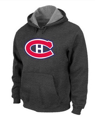 Men's Montreal Canadiens Dark Gray Printed Pullover Hoodie