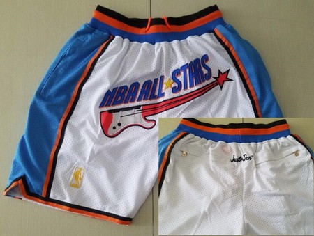 Men's NBA White 1997 All Star Just Don Shorts