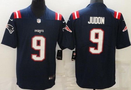 Men's New England Patriots #9 Matt Judon Limited Navy Vapor Jersey
