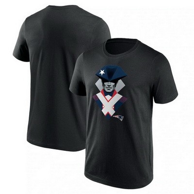 Men's New England Patriots Black 2024 Draft Illustrated T Shirt