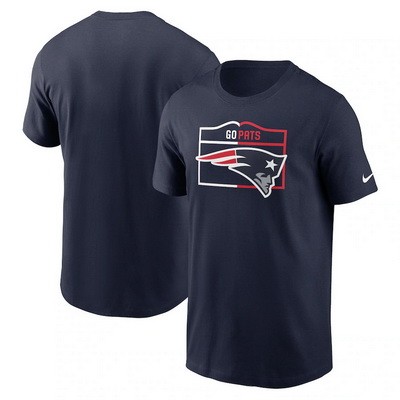 Men's New England Patriots Navy Local Essential T Shirt