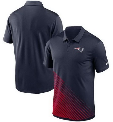 Men's New England Patriots Navy Red Vapor Performance Polo