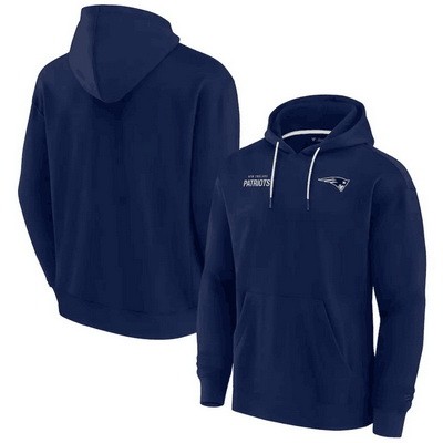 Men's New England Patriots Navy Super Soft Fleece Pullover Hoodie