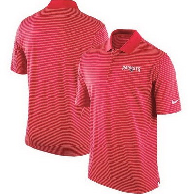 Men's New England Patriots Red Sideline Lock Up Victory Performance Polo