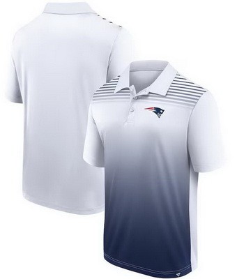 Men's New England Patriots White Navy Sandlot Game Polo