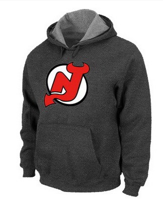 Men's New Jersey Devils Dark Gray Printed Pullover Hoodie