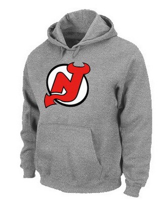 Men's New Jersey Devils Gray Printed Pullover Hoodie
