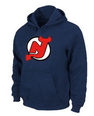 Men's New Jersey Devils Navy Blue Printed Pullover Hoodie