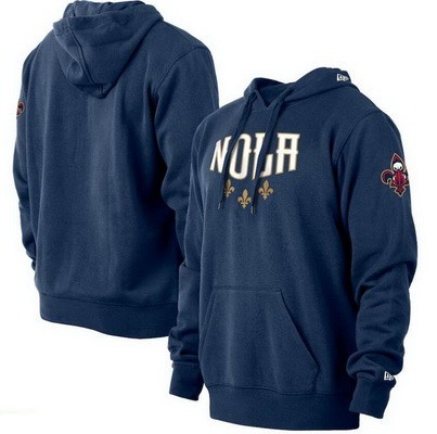 Men's New Orleans Pelicans Navy 2021 City Edition Pullover Hoodie