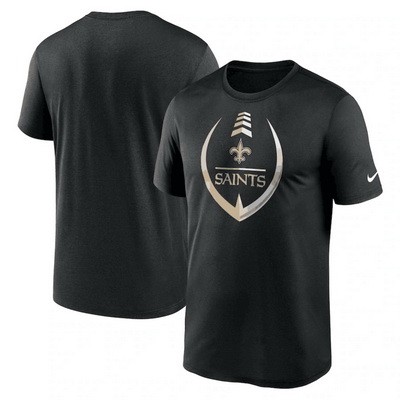 Men's New Orleans Saints Black Icon Legend Performance T Shirt
