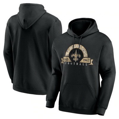 Men's New Orleans Saints Black Utility Pullover Hoodie