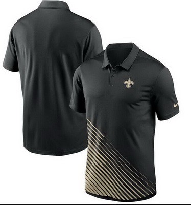 Men's New Orleans Saints Black Vapor Performance Polo