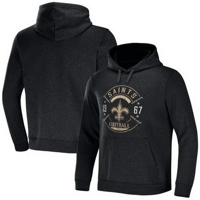 Men's New Orleans Saints Black x Darius Rucker Collection 2 Hit Pullover Hoodie