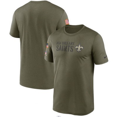 Men's New Orleans Saints Olive 2022 Salute to Service Legend Team T Shirt