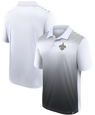 Men's New Orleans Saints White Black Sandlot Game Polo