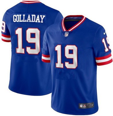 Men's New York Giants #19 Kenny Golladay Limited Blue Classic Vapor Jersey