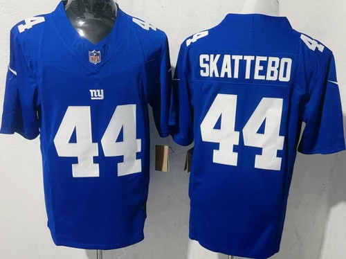 Men's New York Giants #44 Cam Skattebo Limited Blue FUSE Vapor Jersey