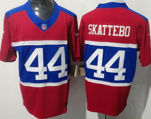 Men's New York Giants #44 Cam Skattebo Limited Red Alternate FUSE Vapor Jersey
