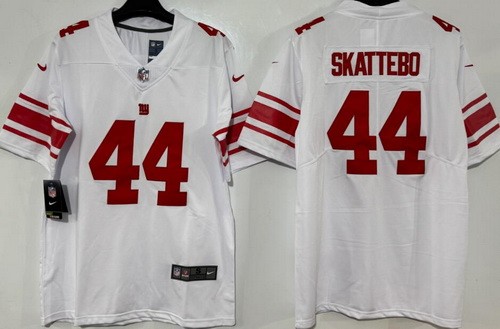 Men's New York Giants #44 Cam Skattebo Limited White Vapor Jersey