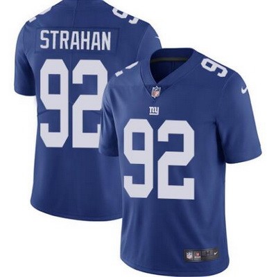 Men's New York Giants #92 Michael Strahan Limited Blue Vapor Jersey