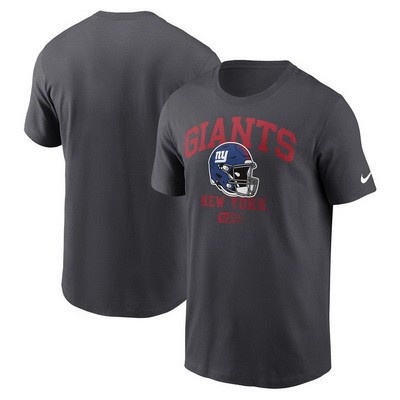 Men's New York Giants Anthracite Helmet Essential T Shirt