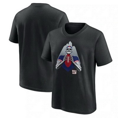 Men's New York Giants Black 2024 Draft Illustrated T Shirt