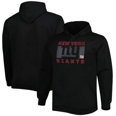Men's New York Giants Black Printed Pullover Hoodie 302608