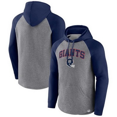 Men's New York Giants Gray By Design Raglan Pullover Hoodie