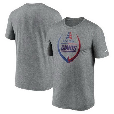 Men's New York Giants Gray Icon Legend Performance T Shirt